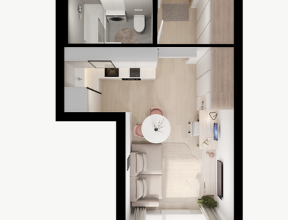 Студия, 23,1&nbsp;м²