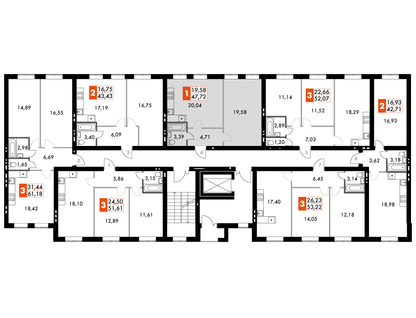 1-к. квартира, 47&nbsp;м²