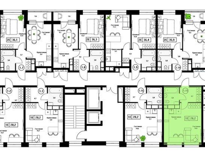 Студия, 28&nbsp;м²