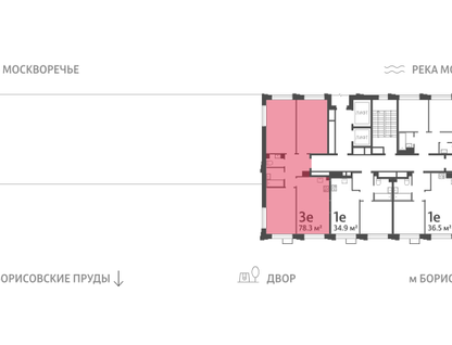 3-к. квартира, 78 м²