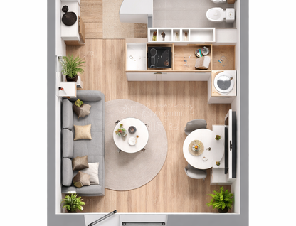 Студия, 23,4&nbsp;м²