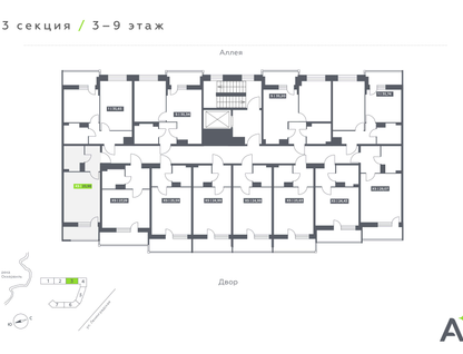 Студия, 25 м²