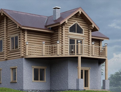 Двухэтажный дом, 194,6 м²