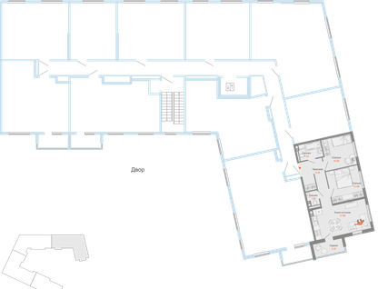 3-к. квартира, 56&nbsp;м²