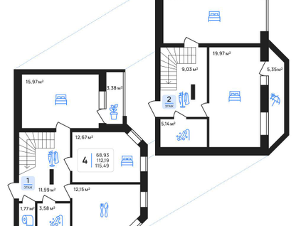 4-к. квартира, 115,5&nbsp;м²