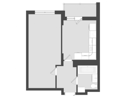 1-к. квартира, 38,8&nbsp;м²