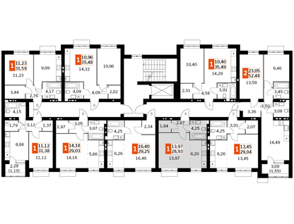 Студия, 28 м²