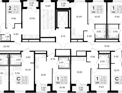 2-к. квартира, 44&nbsp;м²