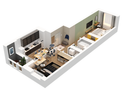 2-к. квартира, 54&nbsp;м²