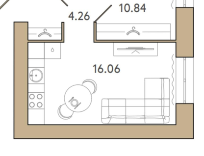2-к. квартира, 35,6&nbsp;м²