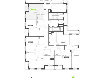1-к. квартира, 42 м²