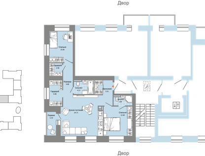 3-к. квартира, 75&nbsp;м²