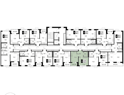 1-к. квартира, 33&nbsp;м²