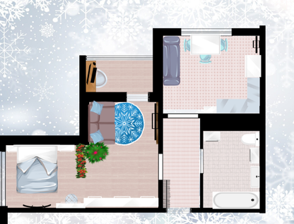 1-к. квартира, 44,2 м²