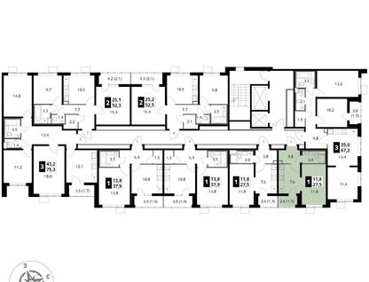 Студия, 27&nbsp;м²