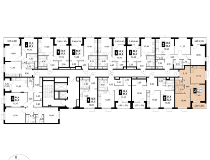 2-к. квартира, 50 м²