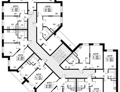 2-к. квартира, 47 м²