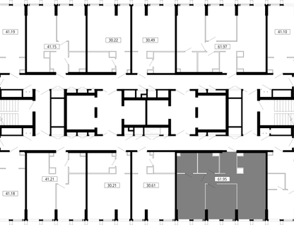 2-к. квартира, 62&nbsp;м²