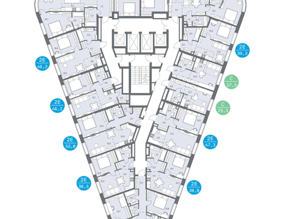 1-к. квартира, 39&nbsp;м²