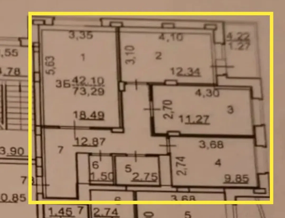 3-к. квартира, 69,1&nbsp;м²