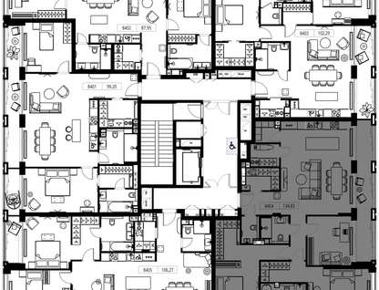 3-к. квартира, 134&nbsp;м²