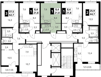 Студия, 21&nbsp;м²