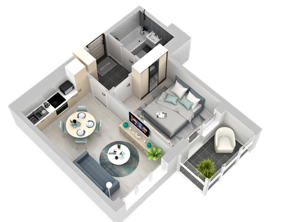 2-к. квартира, 36&nbsp;м²