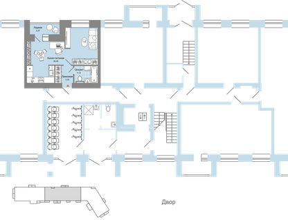 1-к. квартира, 35&nbsp;м²