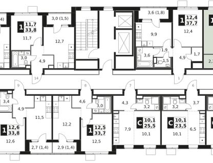 1-к. квартира, 37 м²