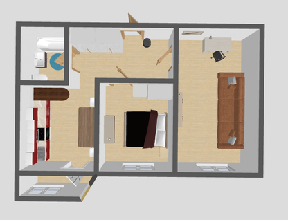 2-к. квартира, 51 м²