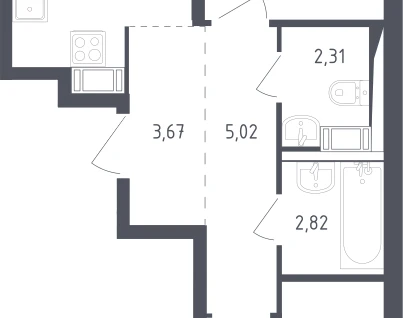 3-к. квартира, 57,1&nbsp;м²