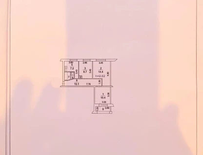 3-к. квартира, 55,6&nbsp;м²