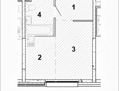 Студия, 24,9&nbsp;м²