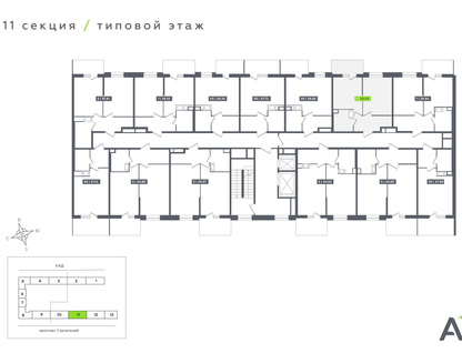 1-к. квартира, 34&nbsp;м²