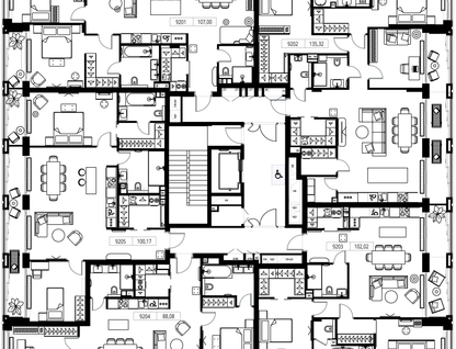 2-к. квартира, 100&nbsp;м²