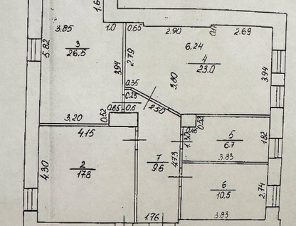 3-к. квартира, 104 м²
