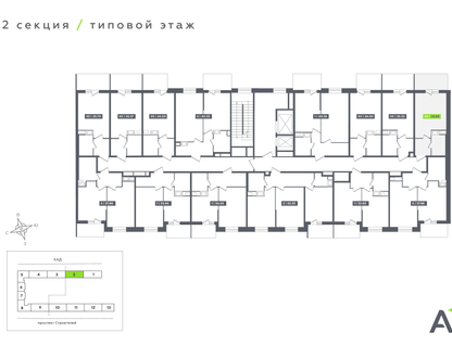 Студия, 25&nbsp;м²
