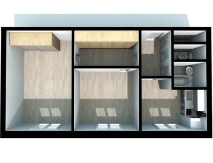 2-к. квартира, 52,7 м²