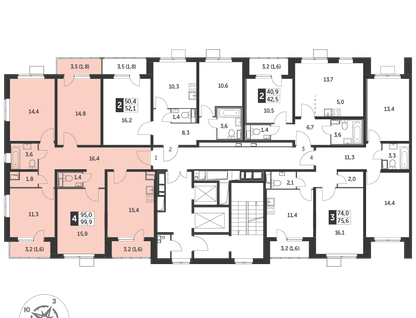 4-к. квартира, 100&nbsp;м²