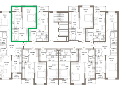 1-к. квартира, 47&nbsp;м²