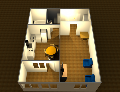 1-к. квартира, 43,6&nbsp;м²