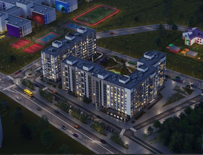 2-к. квартира, 66,3 м²