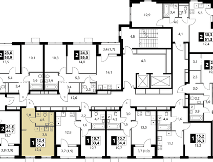 Студия, 25 м²