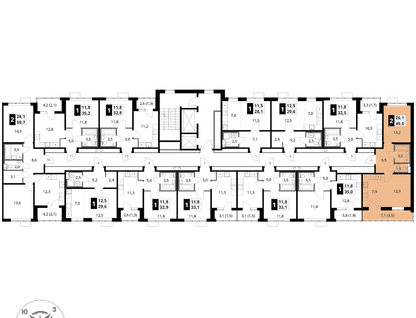 2-к. квартира, 49&nbsp;м²
