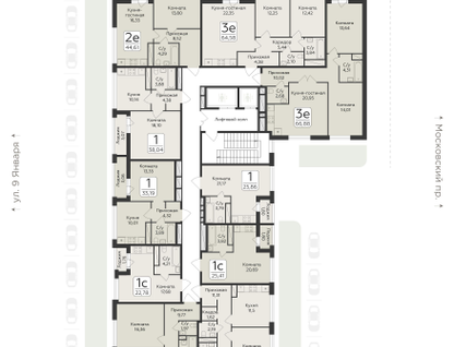1-к. квартира, 25&nbsp;м²