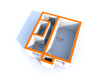 1-к. квартира, 30 м²