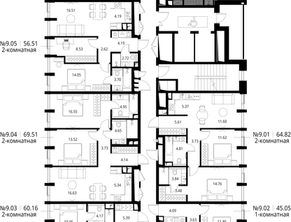 2-к. квартира, 80 м²