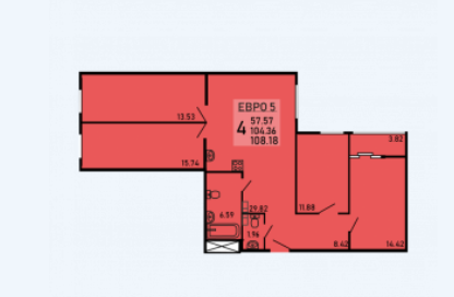 5-к. квартира, 108,2&nbsp;м²