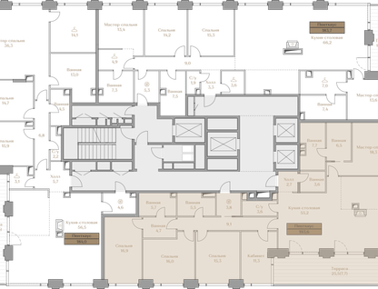 4-к. квартира, 193 м²