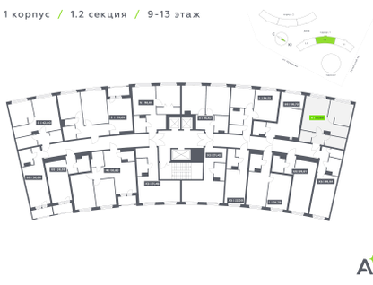 Студия, 41&nbsp;м²